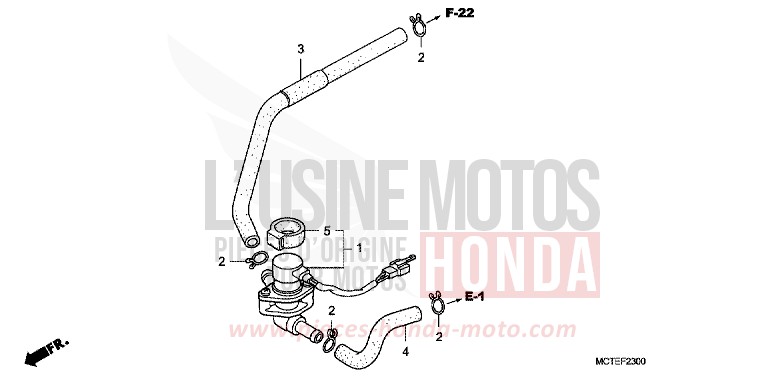 AIR INJECTION VALVE for Silver Wing DELTA BLUE METALLIC (PB358) from 2007